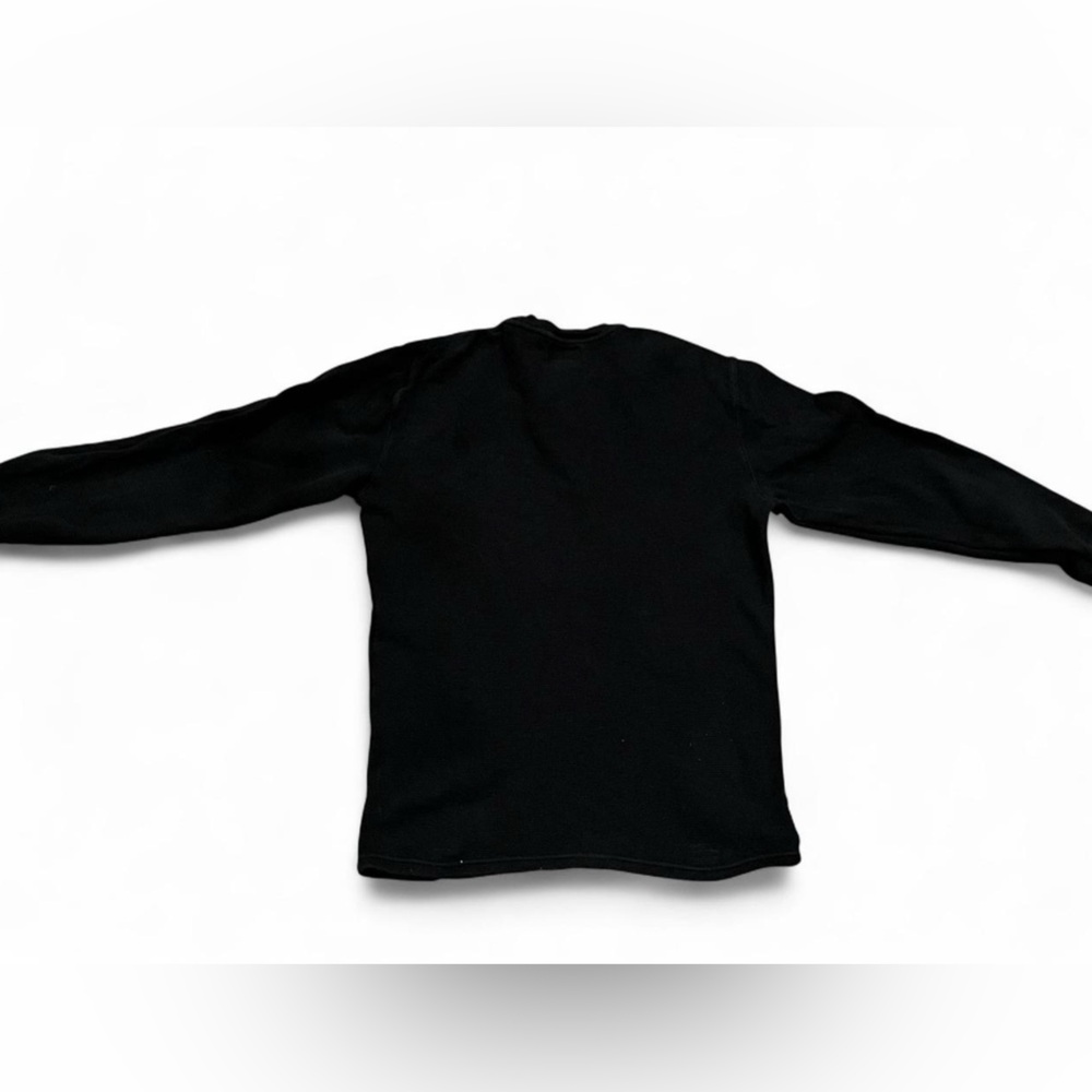 Black Polo Ralph Lauren long sleeve pullover 100% cotton with yellow accents - Picture 4 of 6
